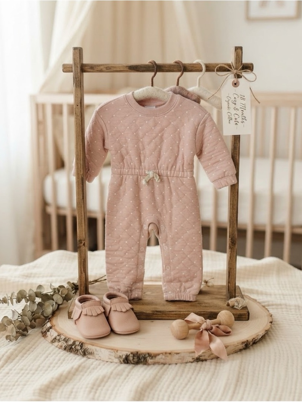 Carter’s Pink Quilted Baby One-Piece Romper